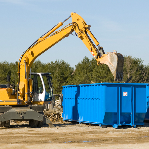 can i choose the location where the residential dumpster will be placed in Kline